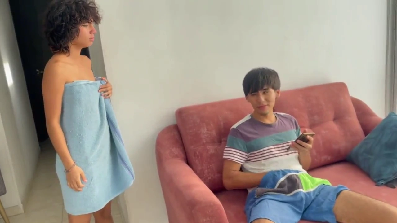 Petite Latina gets hardcore fucked by stepbro in real teen sex video porn video