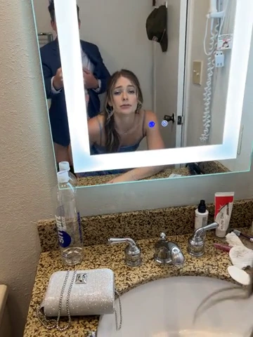 Hardcore HD video of a naughty bridesmaid giving a blowjob in a dorm porn video