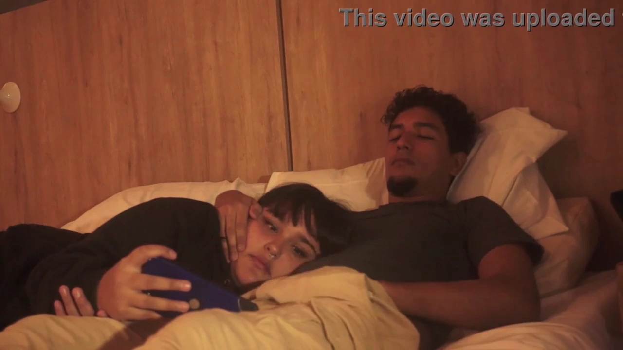 My stepbrother takes advantage of being alone with me to watch porn and have sex porn video